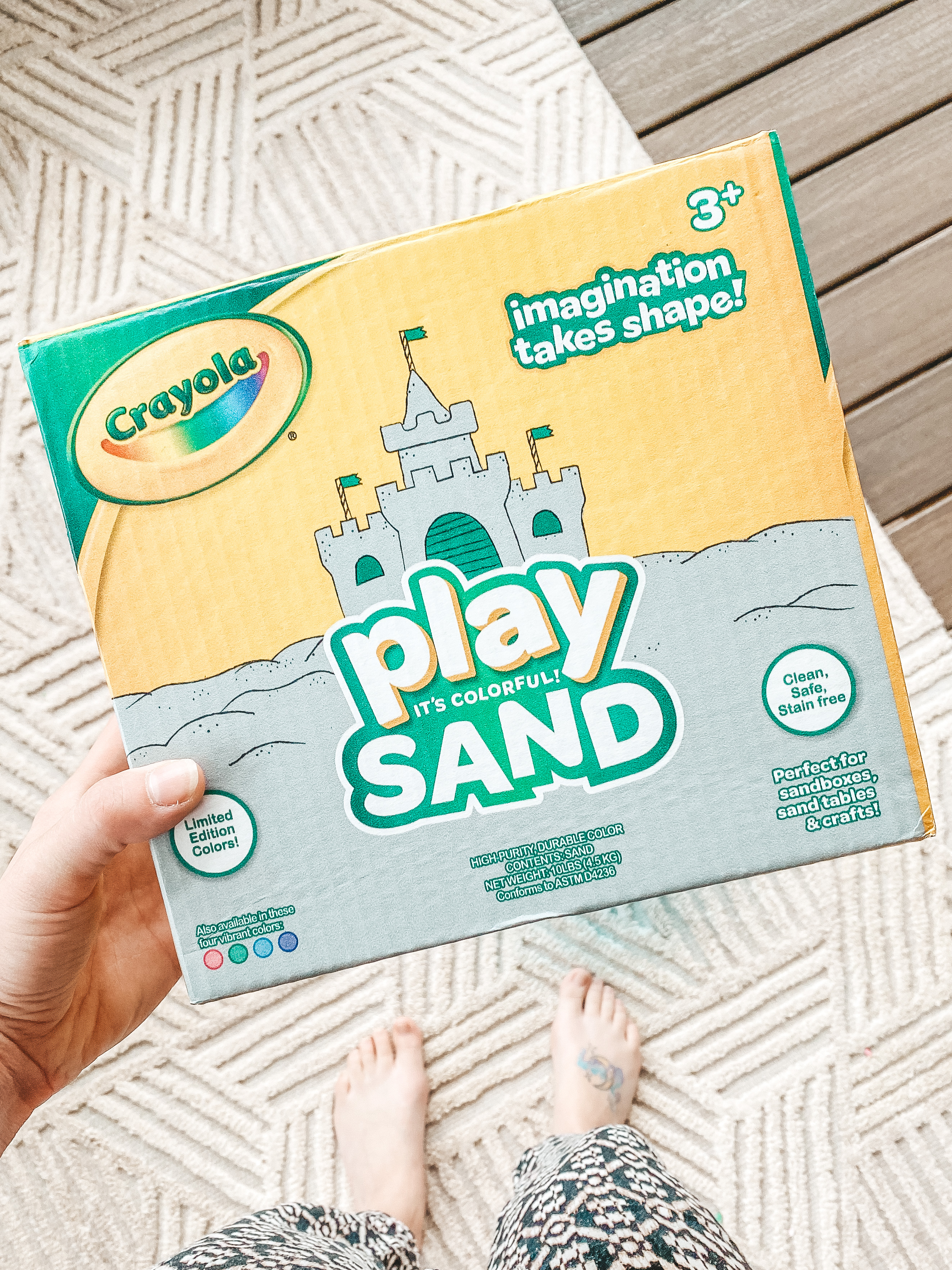 crayola colored sandbox sand